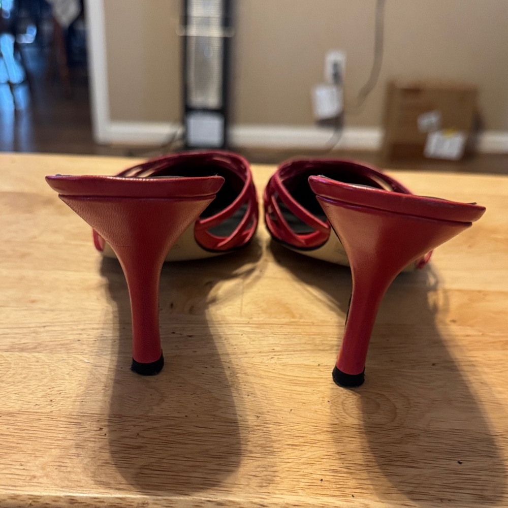 Jones New York Red Strappy Heels - Picture 3 of 3